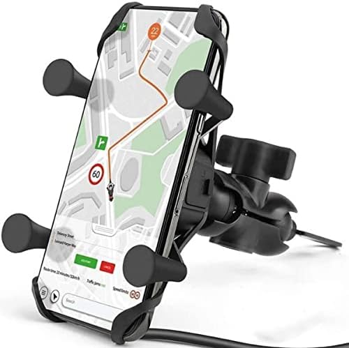 Suporte de celular para moto - com carregador USB